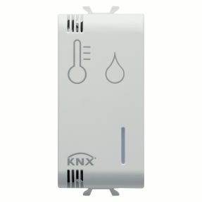 sonda termoregolazione/umidità - knx - 1 modulo - bianco - chorusmart