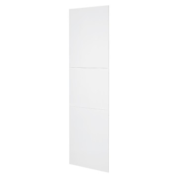 System column front kit with finish panels in white metal RAL 9003 for use as an upright column