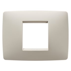 abdeckrahmen one - in technopolymer - 2 module - cremeweiss - chorusmart