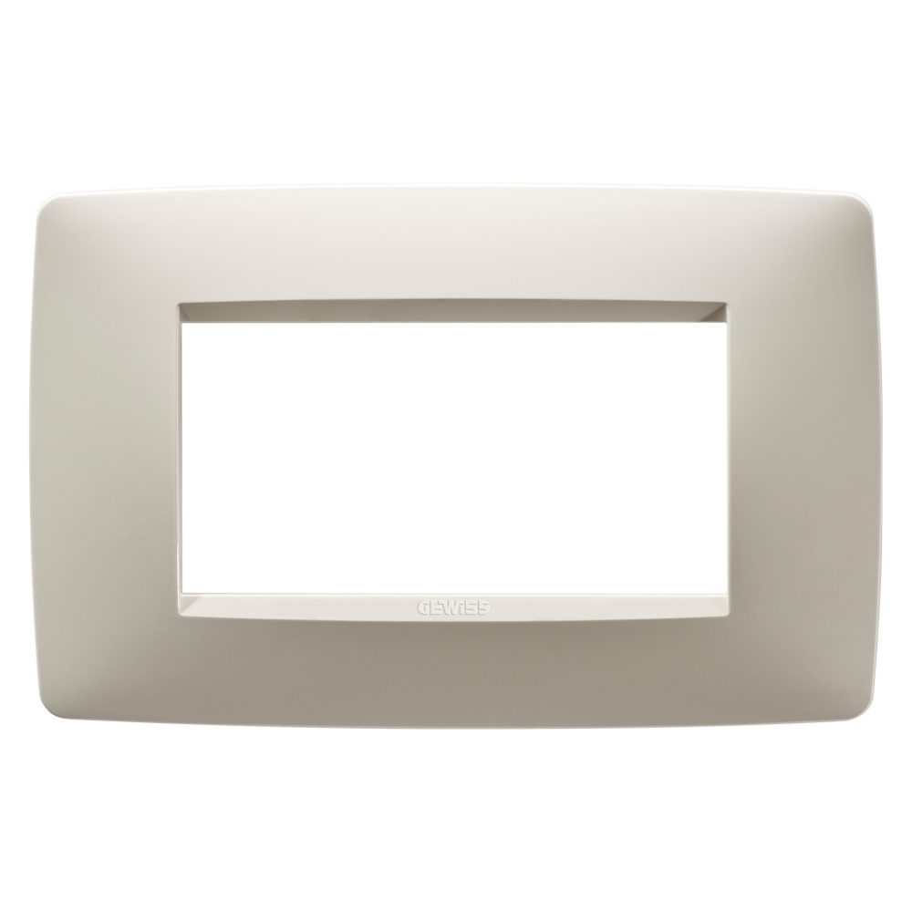  abdeckrahmen one - in technopolymer - 4 module - cremeweiss - chorusmart