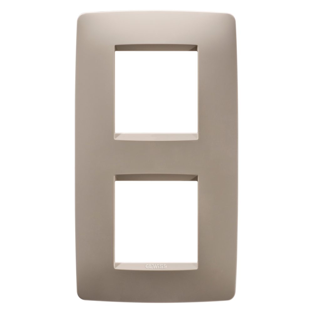  placca one international - in tecnopolimero - 2+2 posti verticale interasse 71mm - canapa - chorusmart