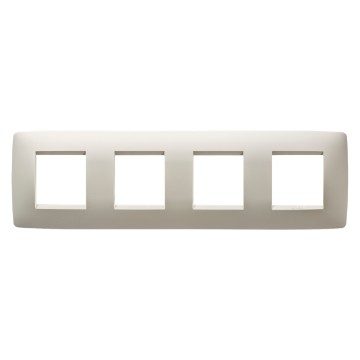  PLACCA ONE INTERNATIONAL - IN TECNOPOLIMERO - 2+2+2+2 POSTI ORIZZONTALE - AVORIO - CHORUSMART