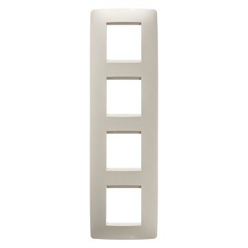  MEZINÁRODNÍ RÁMEČEK ONE – Z TECHNOPOLYMERU – 2+2+2+2 MODULY SVISLÉ – SLONOVÁ KOST – CHORUSMART