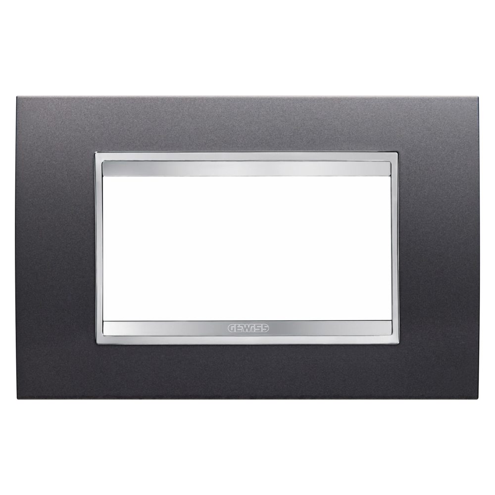  rámeček lux – z technopolymeru opatřeného nátěrem – 4 moduly – břidlice – chorusmart