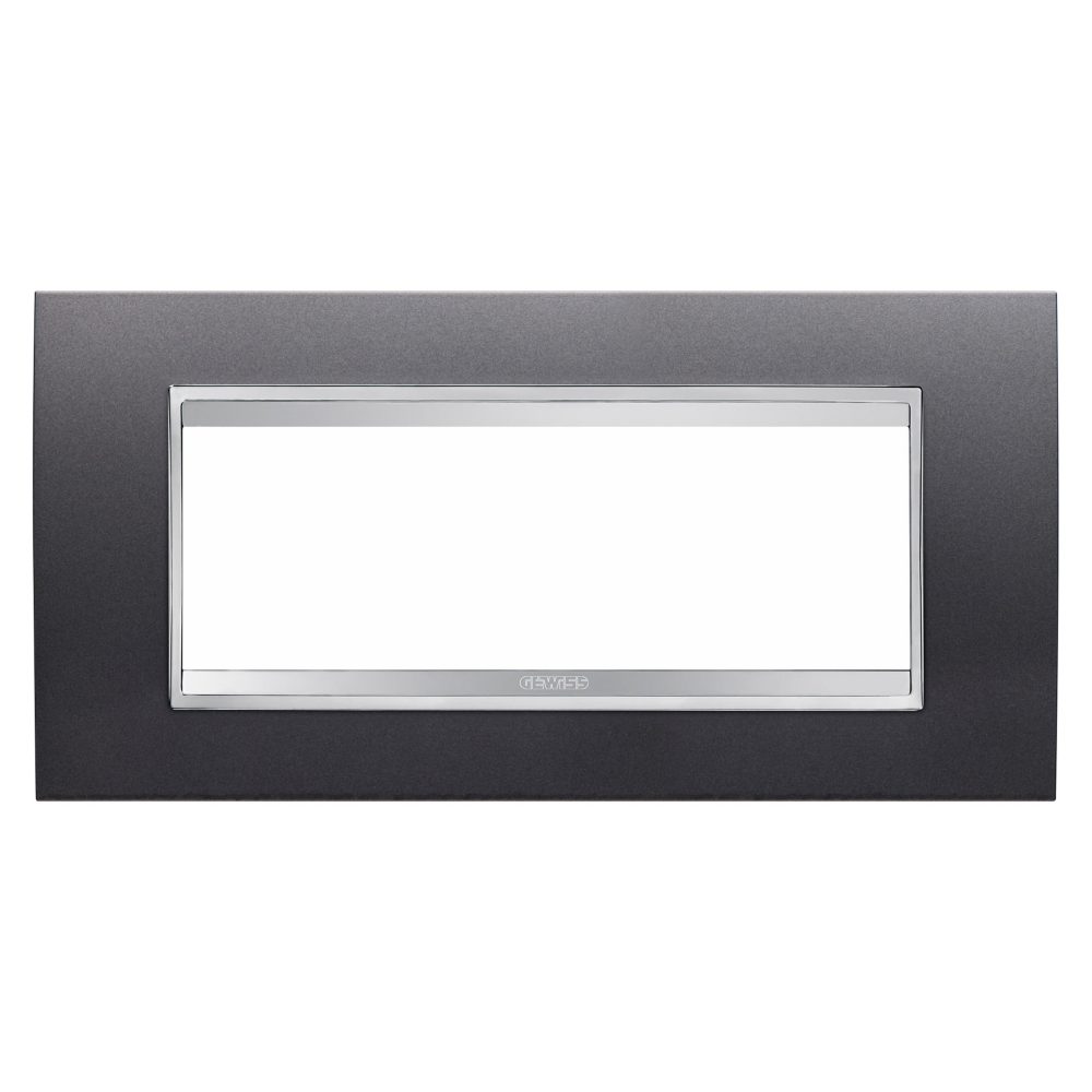  rámeček lux – z technopolymeru opatřeného nátěrem – 6 modulů – břidlice – chorusmart
