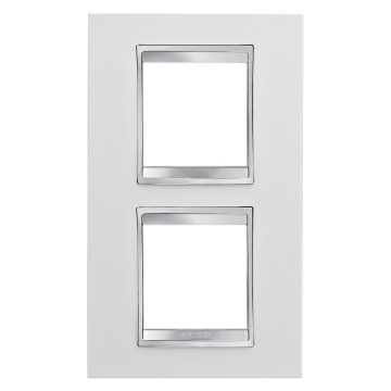  PLACCA LUX INTERNATIONAL - IN TECNOPOLIMERO - 2+2 POSTI VERTICALE - BIANCO - CHORUSMART
