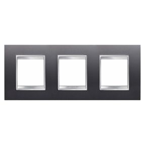 lux international çerçeve - boyali teknopoli̇mer - 2+2+2 modül yatay - füme - chorusmart