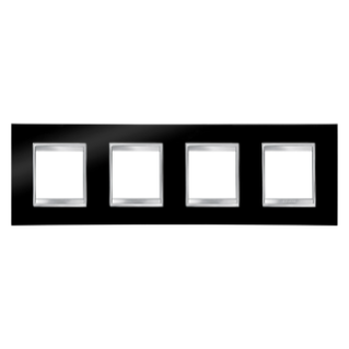 LUX INTERNATIONAL PLATE - IN TECHNOPOLYMER - 2+2+2+2 MODULES HORIZONTAL - TONER BLACK - CHORUS