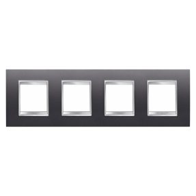 PLACĂ INTERNAȚIONALĂ LUX - IN TEHNOPOLIMER VOPSIT - 2+2+2+2 MODULE ORIZONTALE - ARDEZIE - CHORUSMART