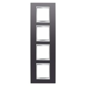 lux international çerçeve - boyali teknopoli̇mer - 2+2+2+2 modül di̇key - füme - chorusmart