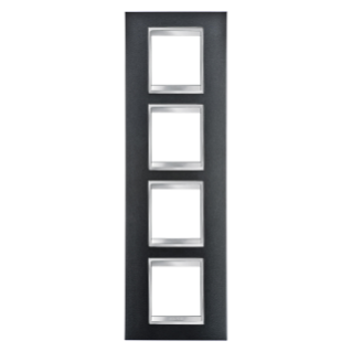 LUX INTERNATIONAL PLATE - IN PAINTED TECHNOPOLYMER - 2+2+2+2 MODULES VERTICAL - SLATE - CHORUSMART