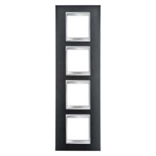 LUX INTERNATIONAL PLATE - IN PAINTED TECHNOPOLYMER - 2+2+2+2 MODULES VERTICAL - SLATE - CHORUS