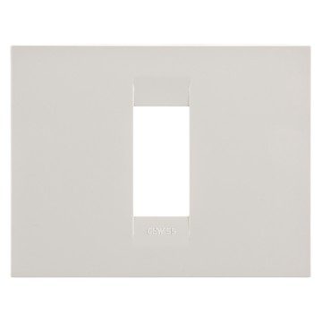  GEO PLATE - IN TECHNOPOLYMER - 1 MODULE - IVORY - CHORUSMART