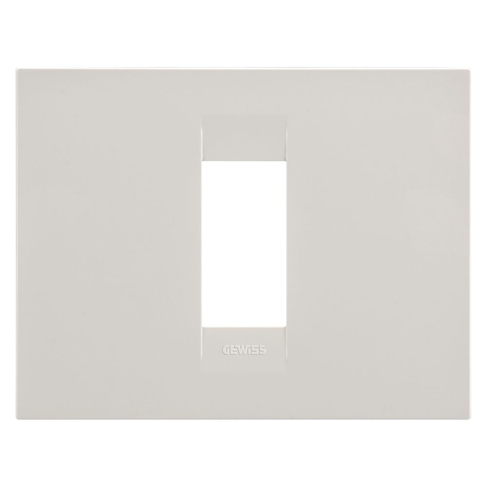  placca geo - in tecnopolimero - 1 posto - avorio - chorusmart