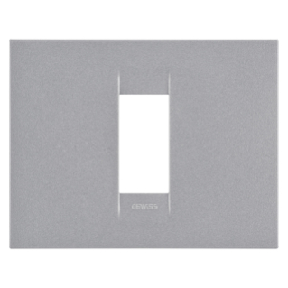 GEO PLATE - IN PAINTED TECHNOPOLYMER - 1 MODULE - TITANIUM - CHORUSMART
