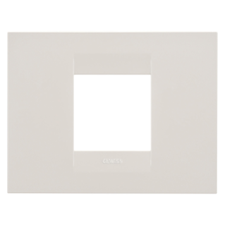 GEO PLATE - IN TECHNOPOLYMER - 2 MODULES -  IVORY - CHORUSMART