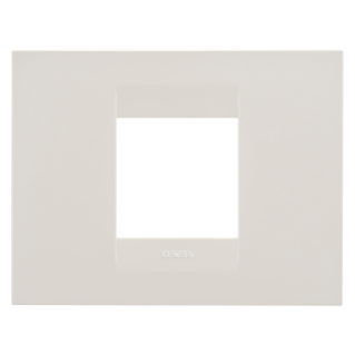 GEO PLATE - IN TECHNOPOLYMER - 2 MODULES -  IVORY - CHORUS