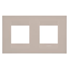 abdeckrahmen geo international - in technopolymer - 2+2 module horizontal - hanf - chorusmart