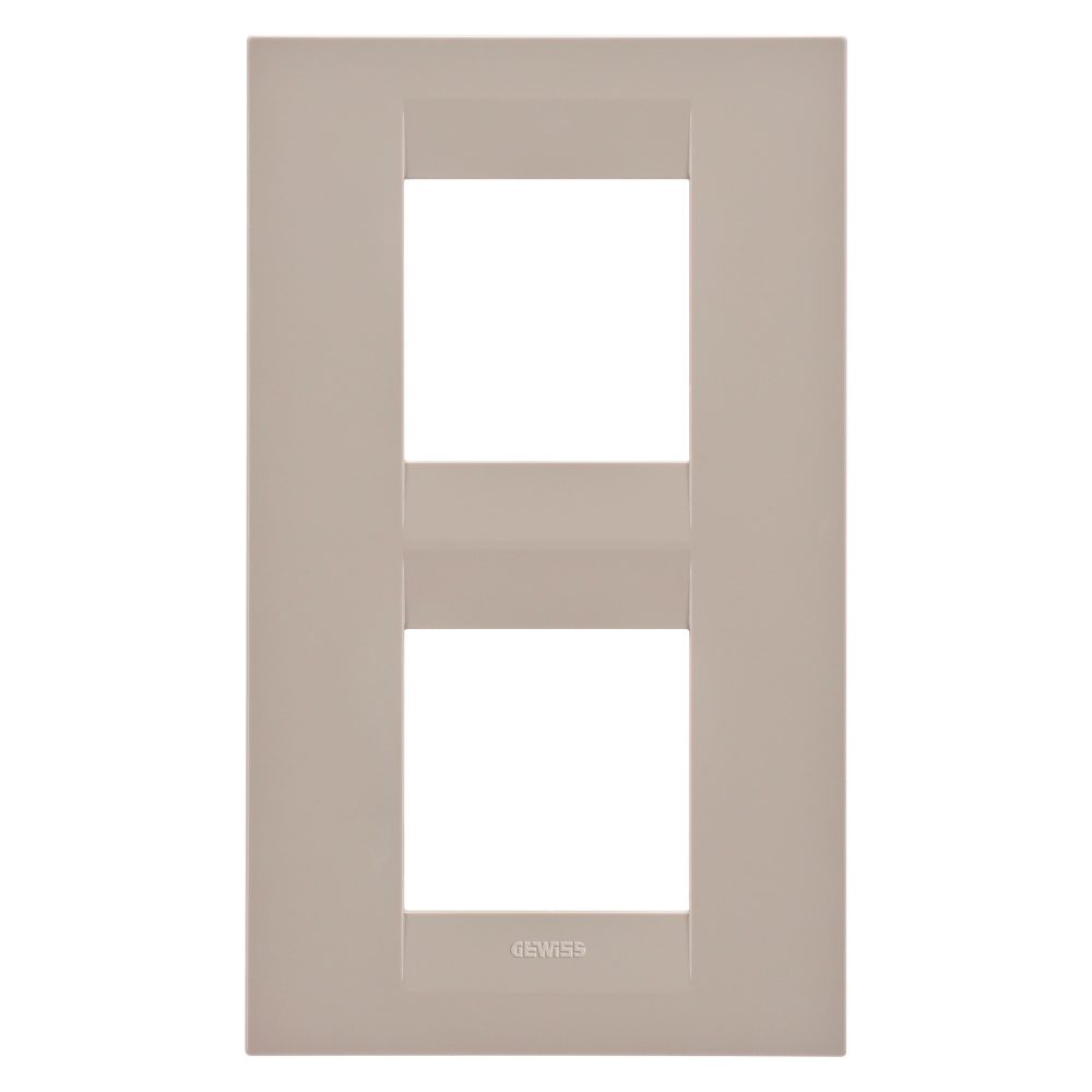  geo international plate - in technopolymer - 2+2 modules vertical - hemp- chorusmart