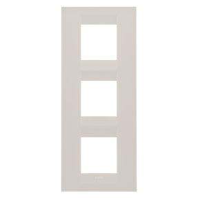 abdeckrahmen geo international - in technopolymer - 2+2+2 module vertikal - cremeweiss - chorusmart