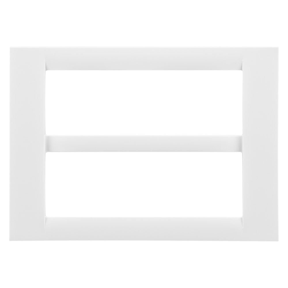  virna plate - in technopolymer gloss finishing - 12 gang (6+6 spvrapgang) - cloud white - system