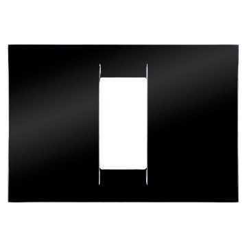  VIRNA PLATE - IN TECHNOPOLYMER GLOSS FINISHING - 1 GANG - TONER BLACK - SYSTEM