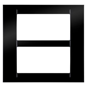 virna plate - in technopolymer gloss finishing - 8 gang (4+4 overlapping) - toner black - system