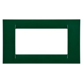 virna-abdeckrahmen - aus technopolymer mit glanzoberfläche - 4 einsätze - racing grün - system