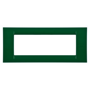 virna-abdeckrahmen - aus technopolymer mit glanzoberfläche - 6 einsätze - racing grün - system