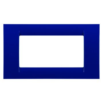  VIRNA-ABDECKRAHMEN - AUS TECHNOPOLYMER MIT GLANZOBERFLÄCHE - 4 EINSÄTZE - JAZZ BLAU - SYSTEM