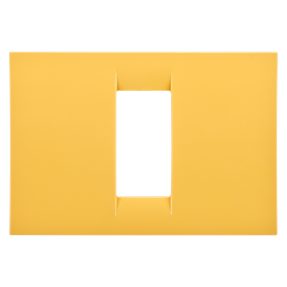 virna-abdeckrahmen - aus technopolymer mit glanzoberfläche - 1 einsätz - maisgelb - system