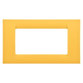 virna-abdeckrahmen - aus technopolymer mit glanzoberfläche - 4 einsätze - maisgelb - system