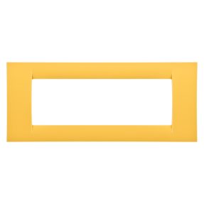 virna-abdeckrahmen - aus technopolymer mit glanzoberfläche - 6 einsätze - maisgelb - system