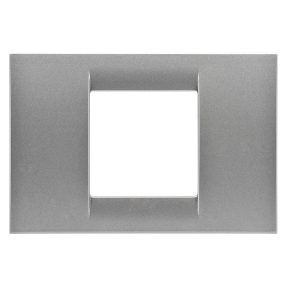 מסגרת virna - בגימור מבריק טכנו-פולימר - 2 מודול - טיטניום - system