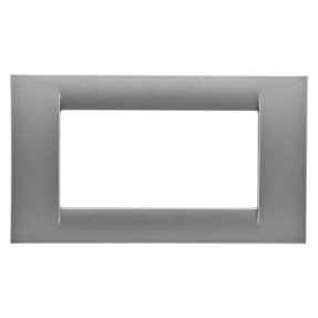 מסגרת virna - בגימור מבריק טכנו-פולימר - 4 מודול - טיטניום - system