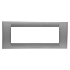 מסגרת virna - בגימור מבריק טכנו-פולימר - 6 מודול - טיטניום - system