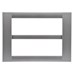 מסגרת virna - בגימור מבריק טכנו-פולימר - 12 מודולים (6+6 חופפים) - טיטניום - system