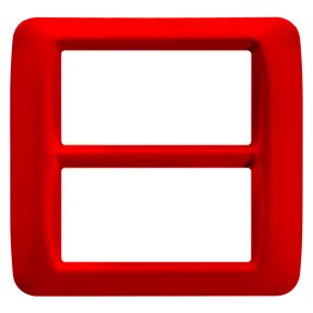 TOP SYSTEM DÍSZÍTŐKERET - TECHNOPOLIMER - FÉNYES FELÜLET - 8 FÉRŐHELY (4+4 ÁTFEDÉS) - GERÁNIUM PIROS - SYSTEM