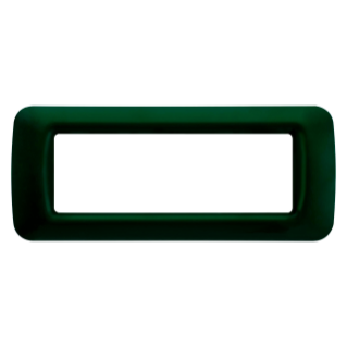 TOP SYSTEM PLATE - IN TECHNOPOLYMER GLOSS FINISHING - 6 GANG - RACING GREEN - SYSTEM