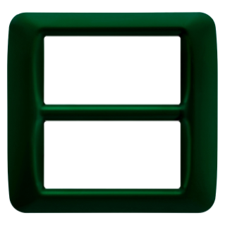 TOP SYSTEM PLATE - IN TECHNOPOLYMER GLOSS FINISHING - 8 GANG (4+4 OVERLAPPING) - RACING GREEN - SYSTEM