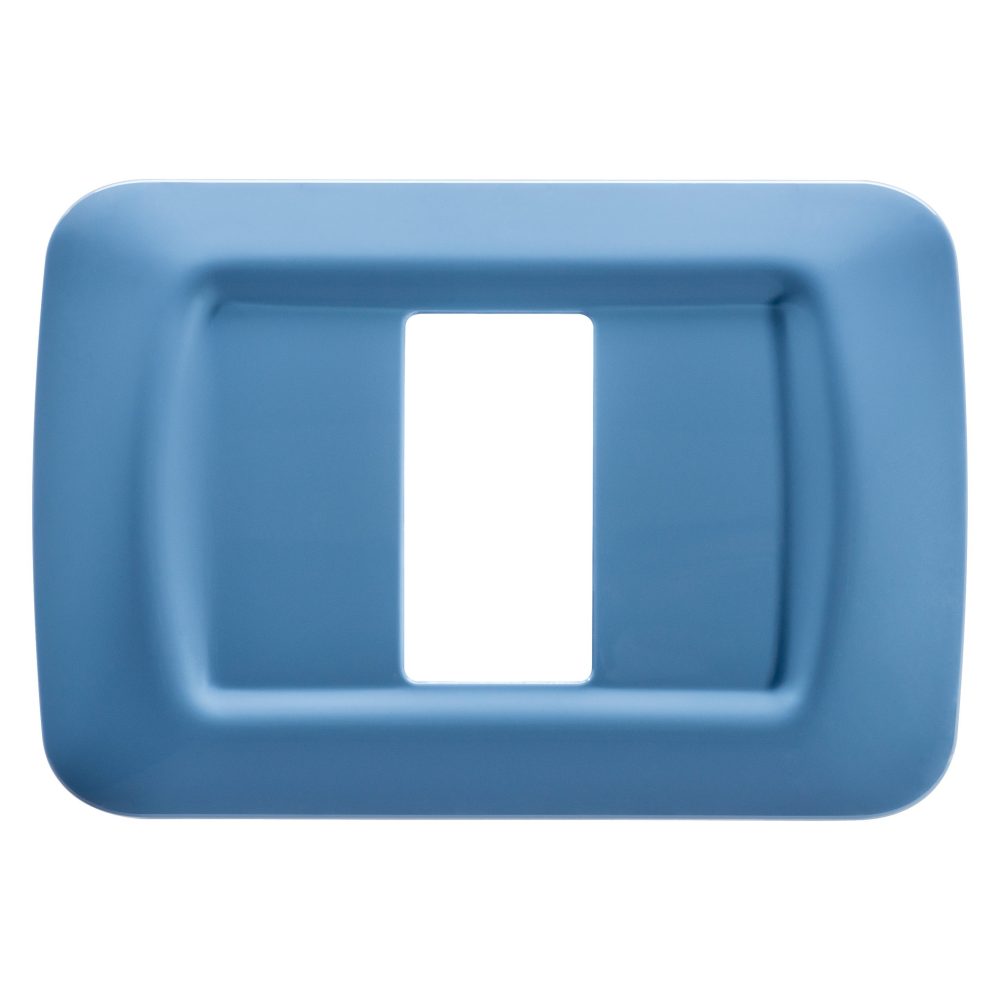  plaque top system - en technopolymère brillant - 1 module - bleu ciel - system