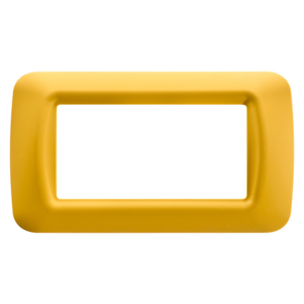  plaque top system - en technopolymère brillant - 4 modules - jaune mais - system