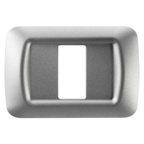 RÁMEČEK TOP SYSTEM – Z LESKLÉHO TECHNOPOLYMERU – 1 MODUL – METALICKÝ TITAN – SYSTEM