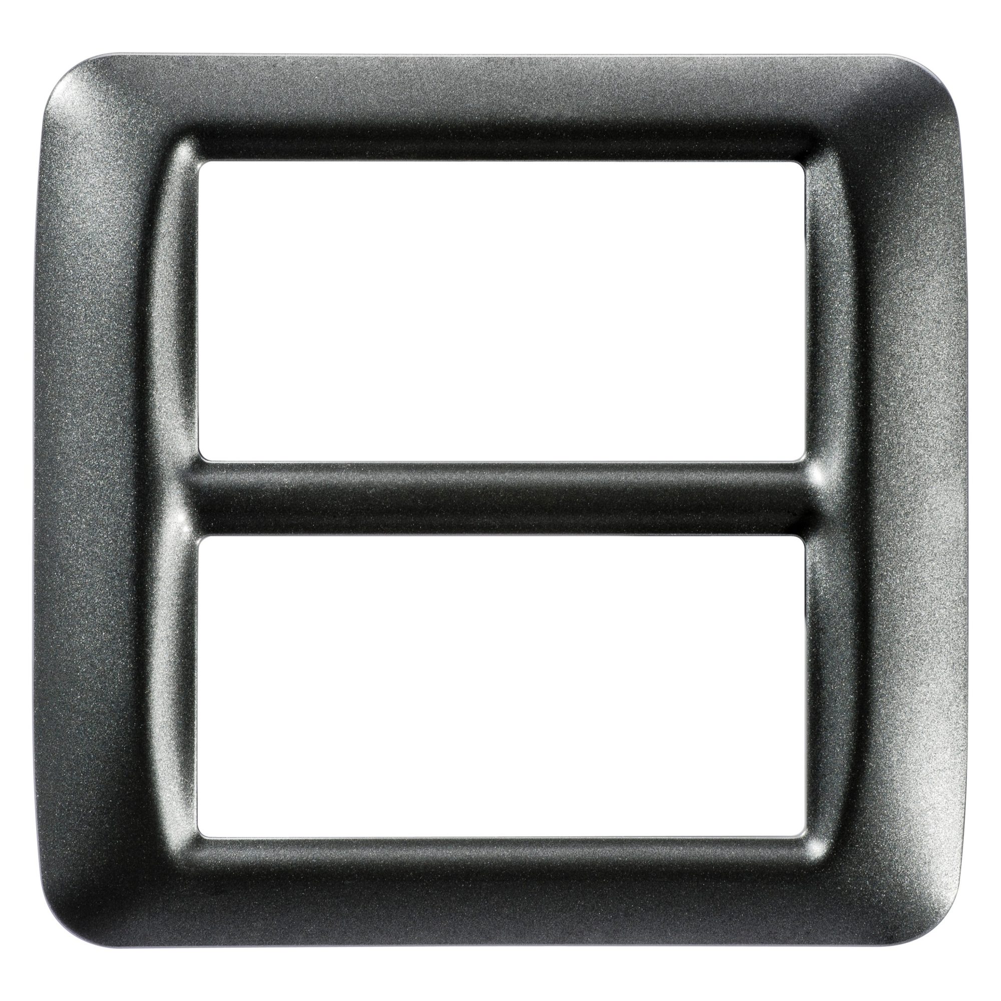top system plaat - van technopolymeer glanzende afwerking - 8 gang (4+4 overlappend) - metallic leisteen - system