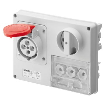 Prese fisse orizzontali protette con interruttore di blocco e base portafusibili - 50/60 Hz Prese fisse orizzontali protette con interruttore di blocco e base portafusibili - 50/60 Hz