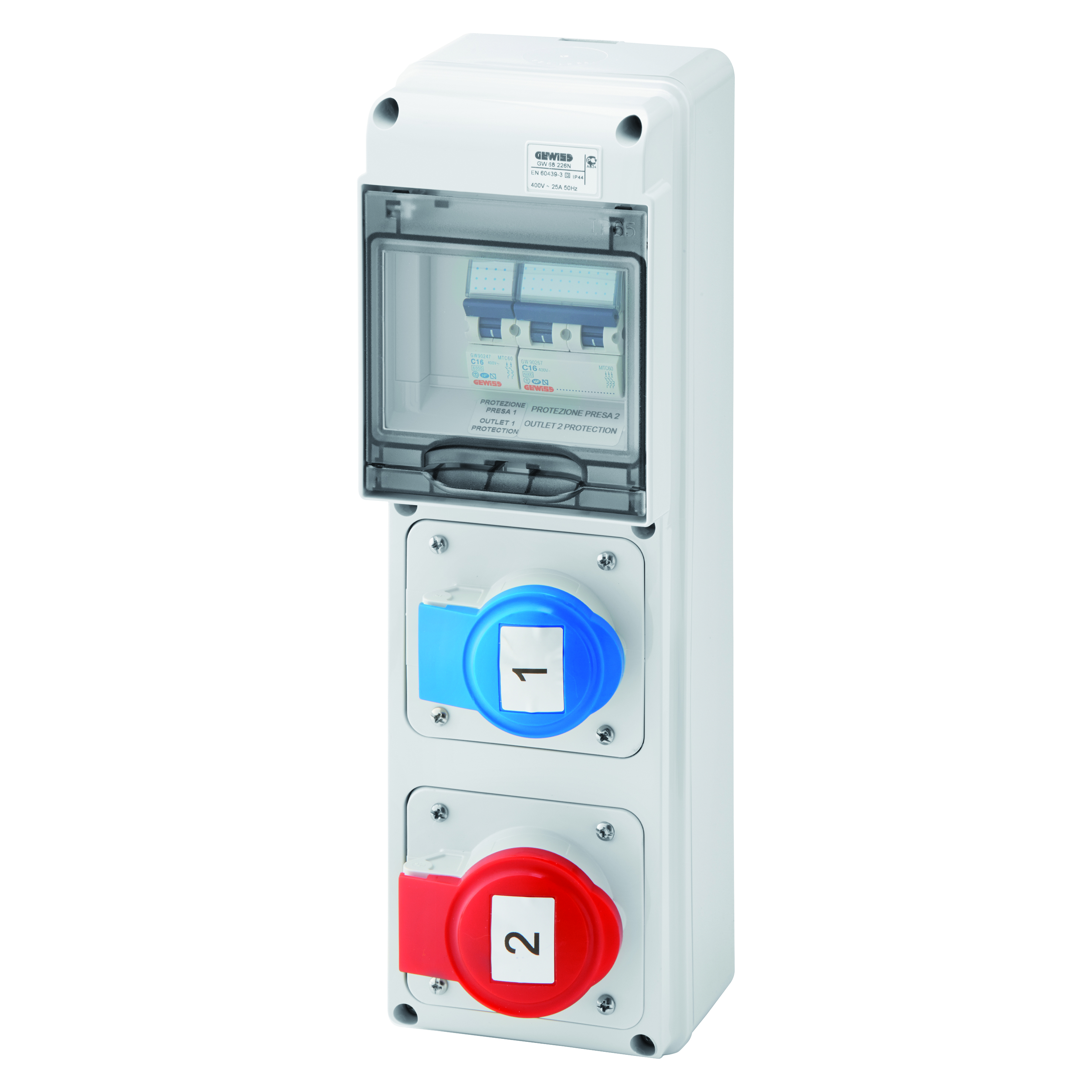 Quadro Stagno GEWISS GW68018N - Per Presa IEC 309 16A IP44/67 - Foto 8