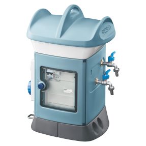 qmc16b - cablato - monofacciale - 2 prese 2p+t 16a - ip55 - azzurro