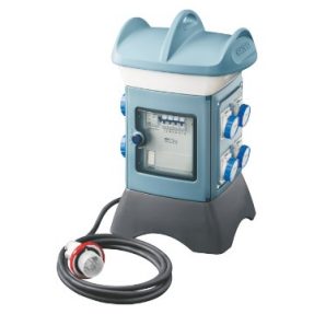 QMC16T ASC - CABLATO - CON CAVO E SPINA - 2 2P+T 16A IEC 309 + 1 3P+T 16A IEC309 + 2 3P+N+T 16A IEC309 + 1 3P+N+T 32A IEC309 - IP56 - AZZURRO