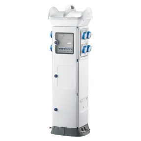 qmc63c - cablato - per campeggi - bifacciale - 8 prese 2p+t 16a - ip55 - bianco