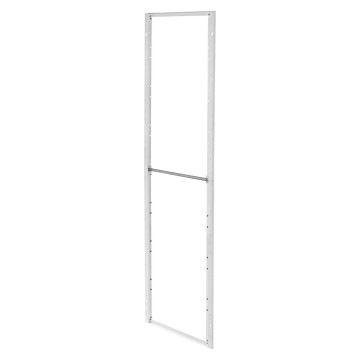 Modular metal frames for fixing front configuration elements white RAL 9003